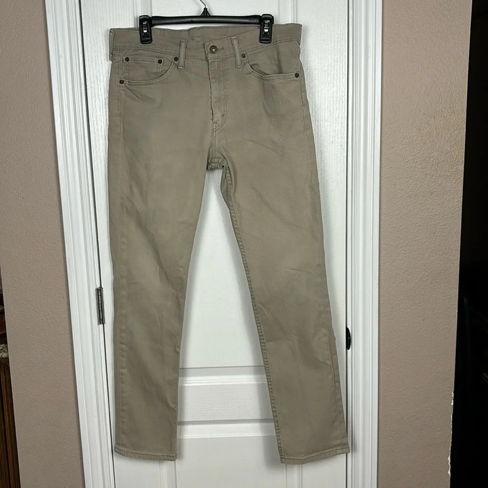 Levi's‎ 511 Men's Tan Slim Straight Fit Stretch Denim Zip Fly Jeans Size 34x32